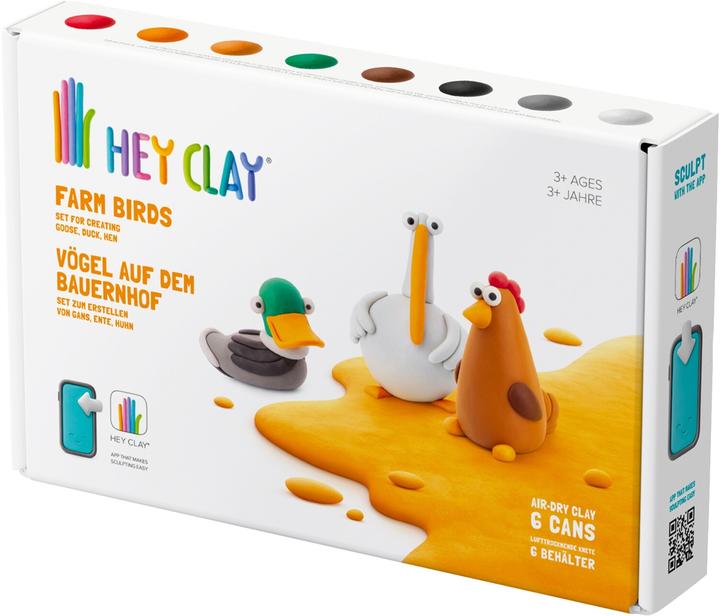Actual product image TM Toys Hey Clay Bauernh.Vög.6 Dosen,d/e