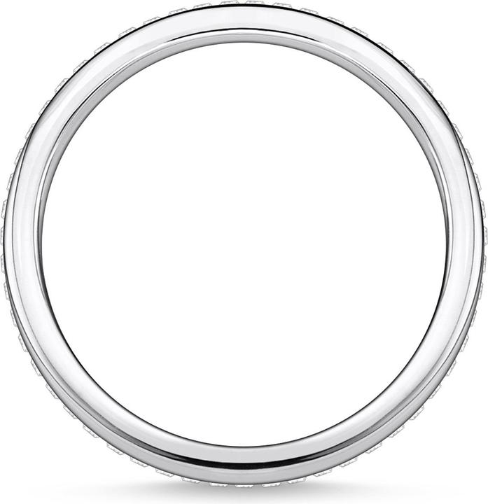 Actual product image Thomas Sabo Ring Double White Stones Silver (60, 925 Silver)