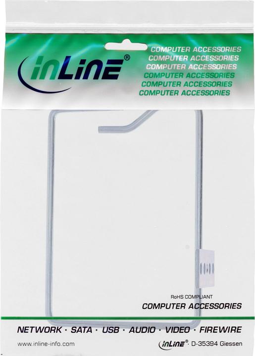 Actual product image InLine ® Cable bracket, metal, galvanized, opening short side, 140x100mm