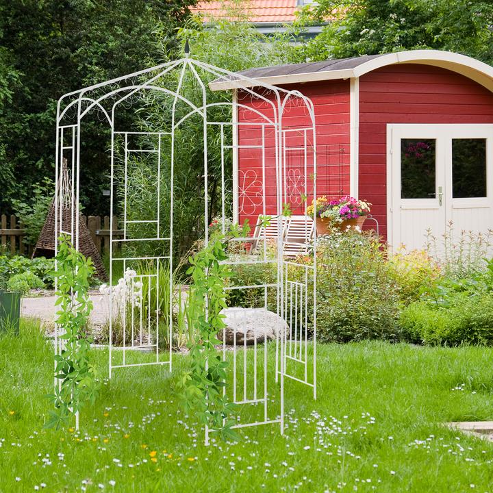 Actual product image Relaxdays Metal Rose Pavilion (160 cm, 160 cm)
