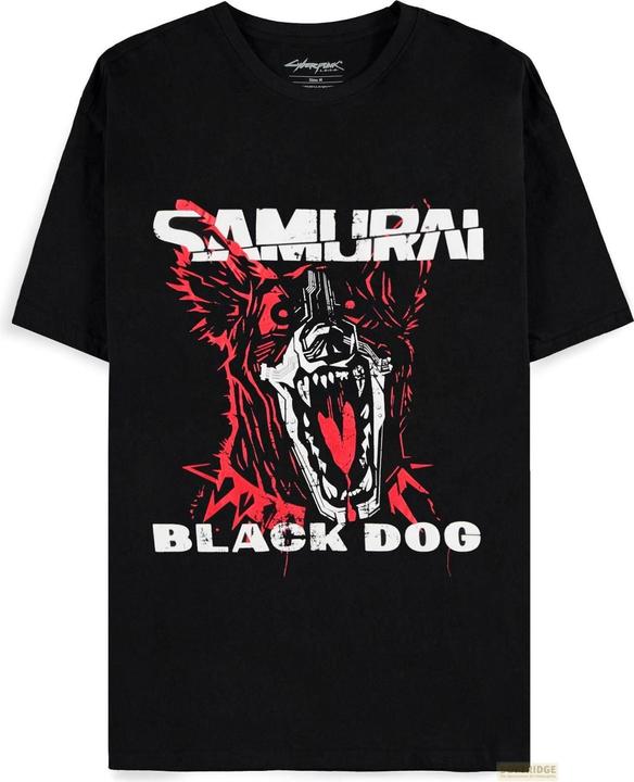 Produktbild Difuzed Cyberpunk 2077 T-Shirt Black Dog Samurai Album Art Grösse L (L)