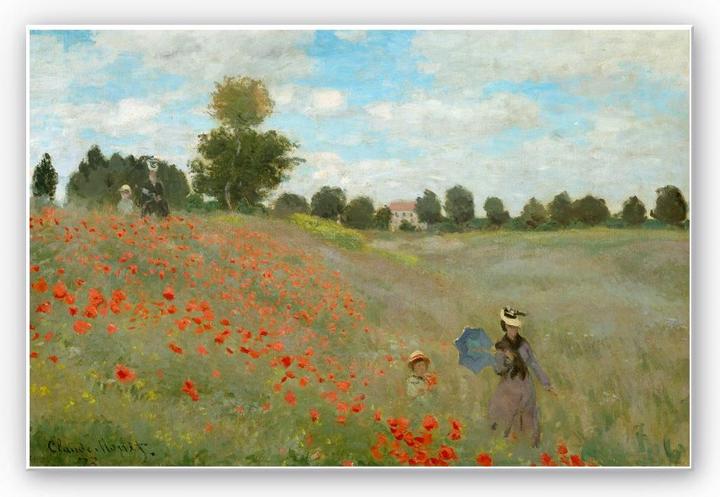 Trenddeko Monet - Mohnfeld bei Argenteuil