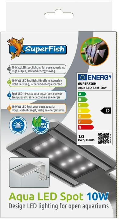 Image du produit SuperFish Lampe d'aquarium Aqua Led Spot 10W, type de produit (LED, 10 W)
