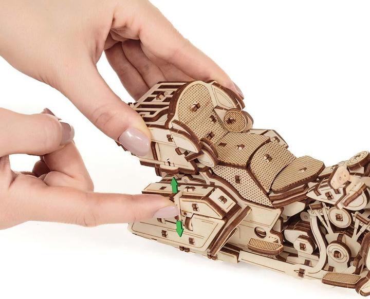 Actual product image Eco Wood Art Mechanical 3D wooden-puzzle - Bike
