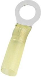 RND Electronics Ring cable lug, yellow, 8.4mm, 5/16, 6mm², pack of 50 pieces