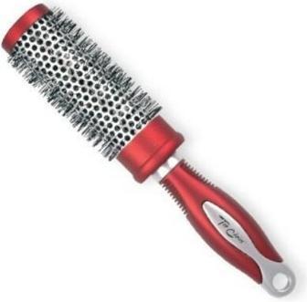 TOP Brosse à cheveux Exclusive Size M Round Silver/Burgundy