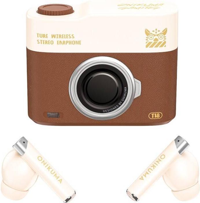 Produktbild Onikuma T18 Bluetooth In-Ear Earphones Brown (18 h, Kabellos)