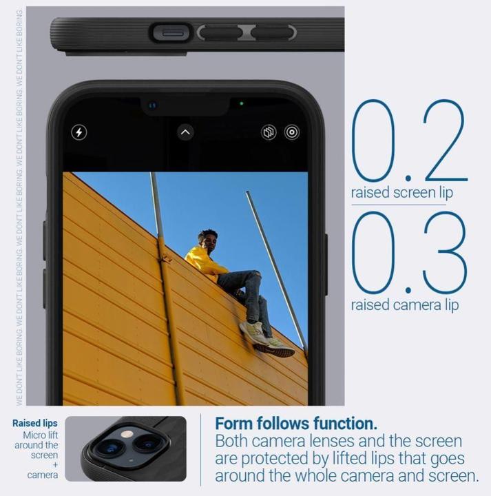 Actual product image Caseology Parallax Magsafe Case for Apple iPhone 14 Plus - matt black (Apple iPhone 14 Plus)