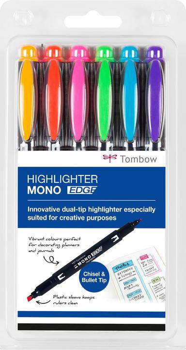Produktbild Tombow Mono Edge (Multicolor, 3.80 mm, 6 x)