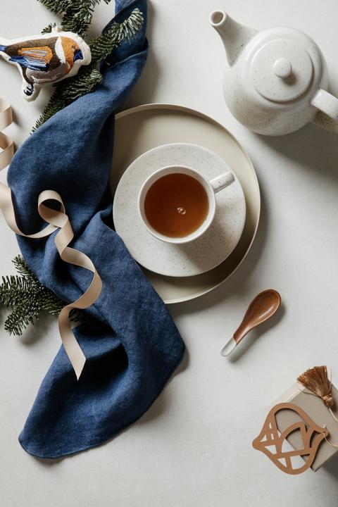 Image du produit Broste Copenhagen Nordic Cake Plate, Stoneware - Vanilla