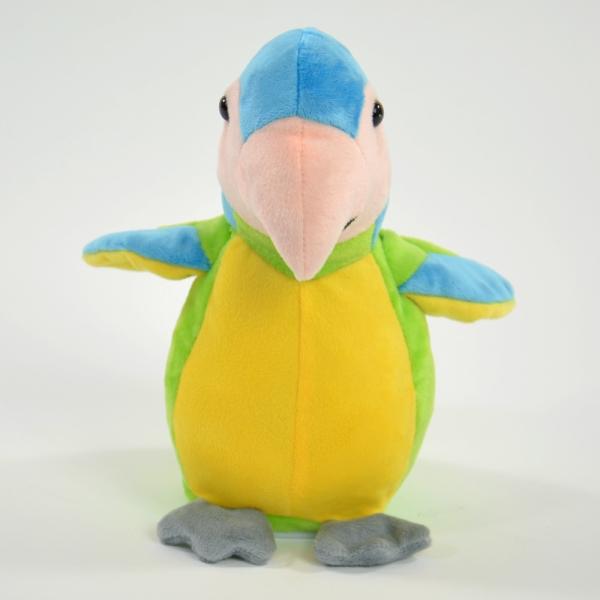 Actual product image Kögler Babbling parrot "Samira", green, incl. batteries, 22x16x20cm (20 cm)