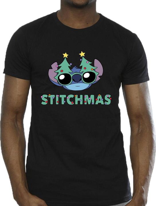 Produktbild Disney Lilo & Stitch Stitchmas Glasses TShirt (L)