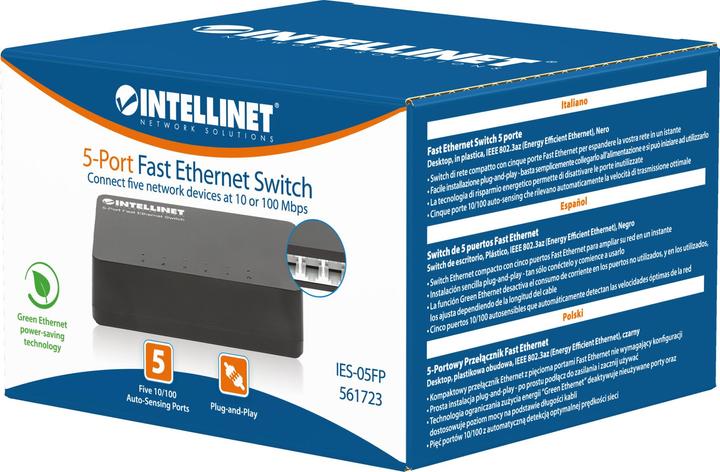 Produktbild Intellinet 5-Port Fast Ethernet Switch (5 Ports)