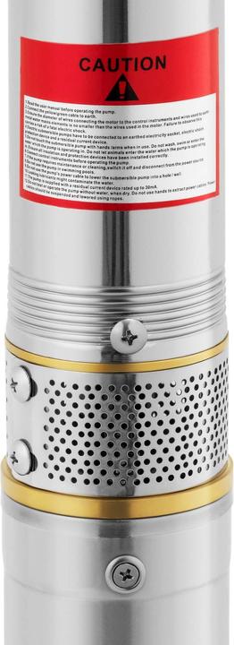 Actual product image MSW Brunnenpumpe Tiefbrunnenpumpe Tauchpumpe Rohrpumpe 3,8 m³/h 750 W Edelstahl (Garden pump)