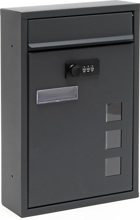 Actual product image Wiltec Wall Mailbox Code Lock Letterbox Postbox Pillar Letter Mail Post Box