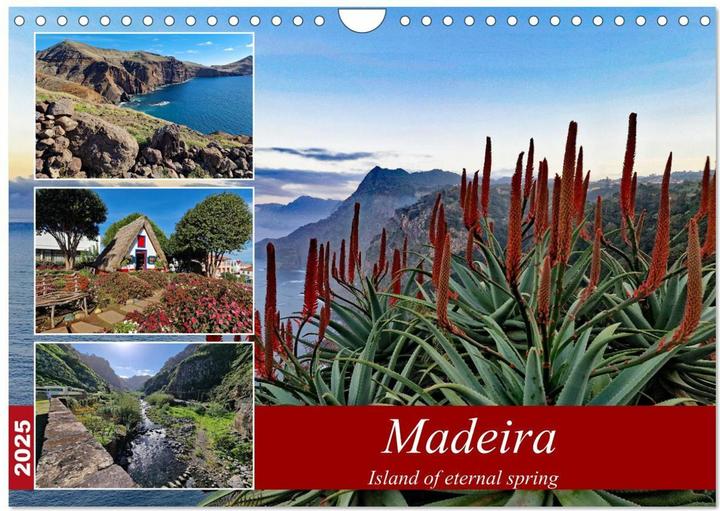 Produktbild Madeira island of eternal spring (Wall Calendar 2025 DIN A4 landscape), 12 Month Wall (A4, Englisch)