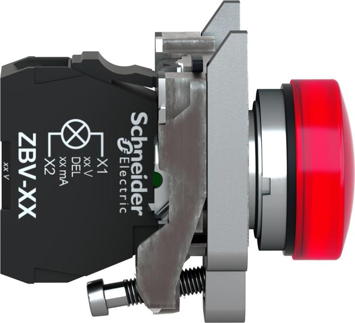 Image du produit Schneider Electric Voyant lumineux LED 48-120VAC rouge XB4BVG4