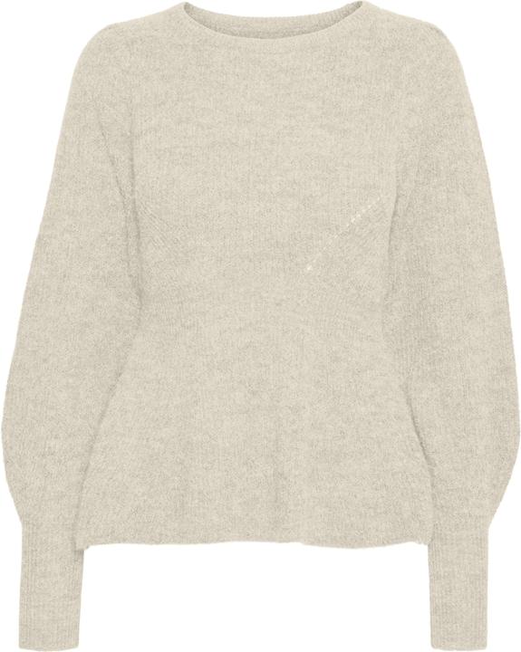 Vero Moda VMFLAVOUR LS PEPLUM PULLOVER GA EXC Strickpullover (L)