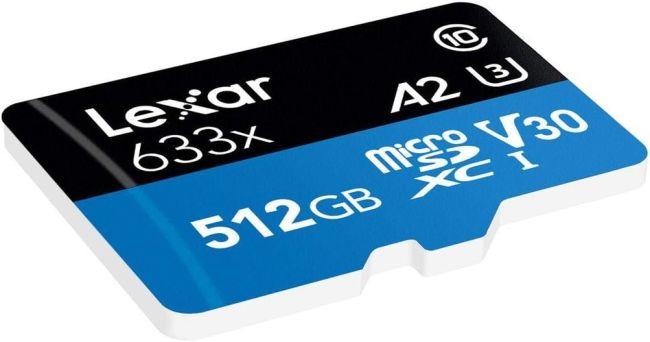 Immagine prodotto Lexar High-Performance (512 GB, microSDXC, U3, UHS-I)