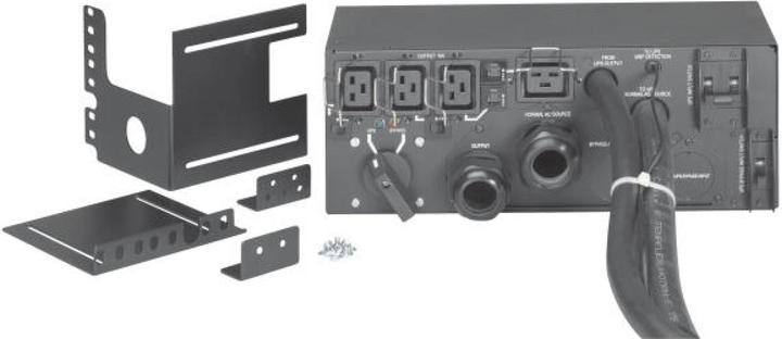 Eaton Panneau de dérivation de service 400/230V Rackmount Input Hard Wire Output Hard Wire (4)C19