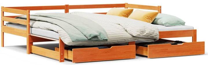 Actual product image VidaXL Extendable day bed with drawers (90 x 200 cm)