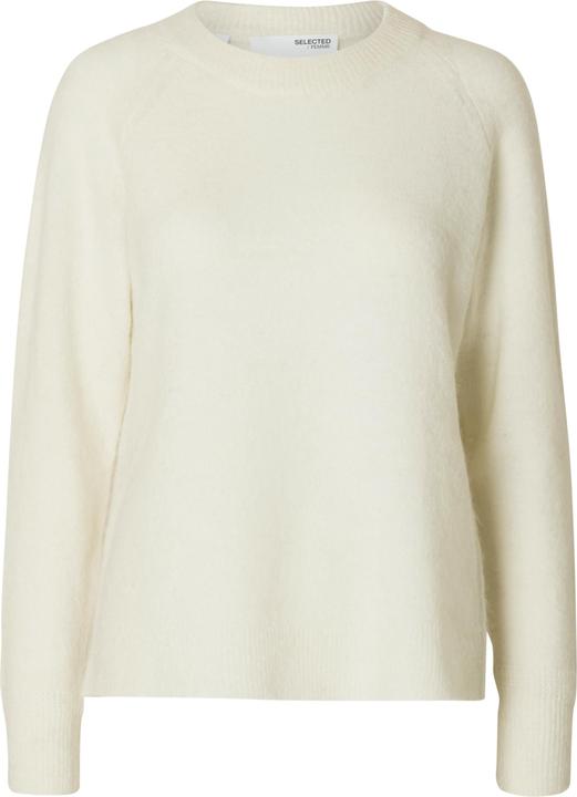 Selected Femme Slflulu Ls Knit O-Neck B Noos