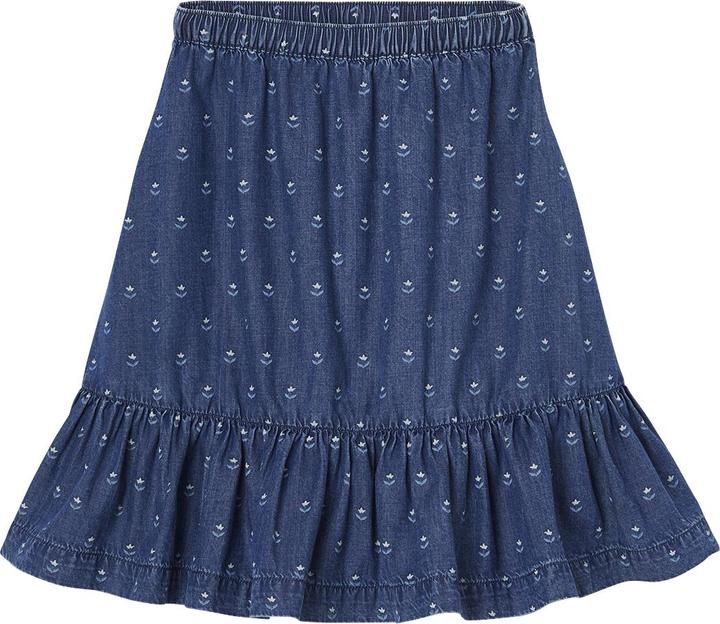 Immagine prodotto Vertbaudet Gonna da bambina in denim con balza (92)