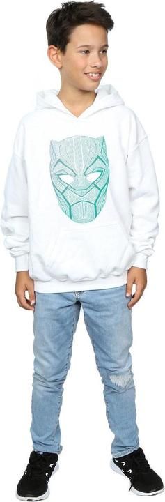 Immagine prodotto Black Panther Tribal Mask Felpa con Cappuccio Ragazzi (152, 158)