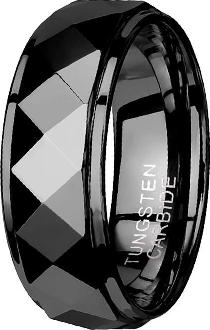 Produktbild Star Piercing Ring schwarz facettiert (64)