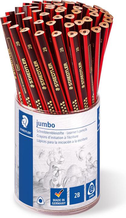 Immagine prodotto Staedtler jumbo 1285 Espositore da banco per matite didattiche, 50 pezzi, 2B (2B, 1 x)