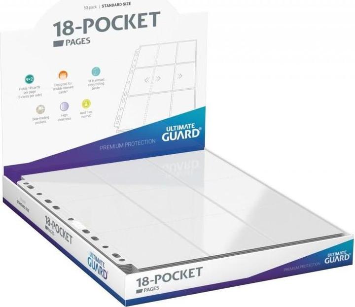 Produktbild Ultimate Guard UGD010483 - 18-Pocket Side-Loading Pages (50), weiss