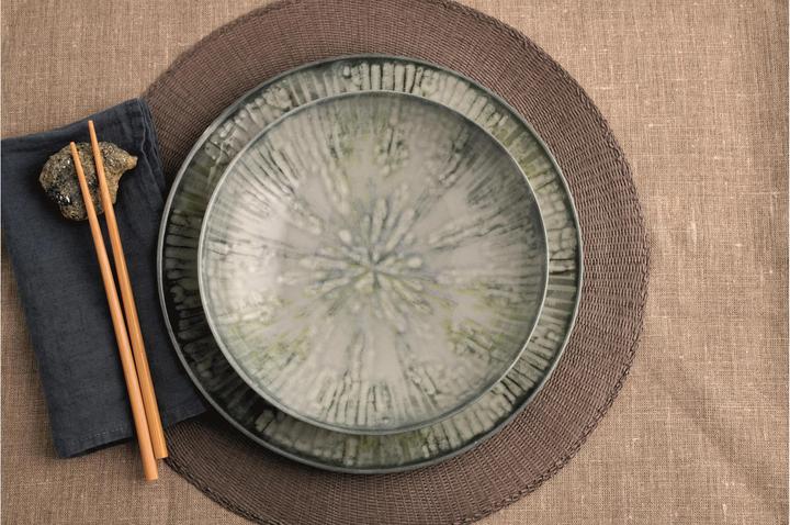 Immagine prodotto Arthur Krupp Piatto per zuppa e pasta Fusion Grey Ø 22 cm, 4 pezzi, Grigio (4 x, 22 cm)