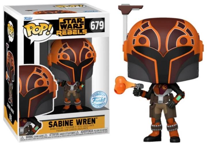 Produktbild Funko Pop! Disney: Star Wars Rebels - Sabine Wren (Metallic) (Special Edition) #679 Bobble-Head Viny