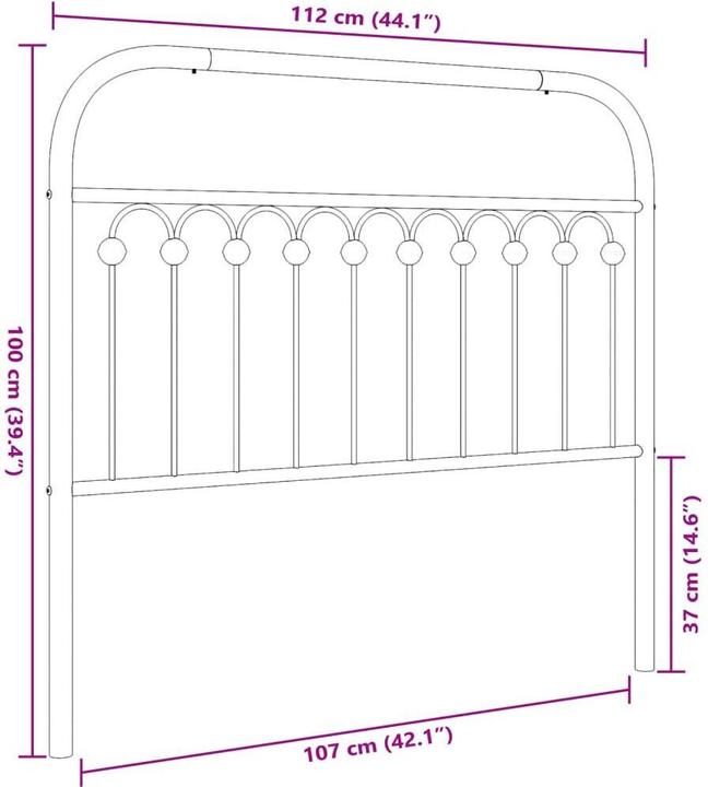 Produktbild VidaXL Kwabina (112 x 3 x 100 cm)