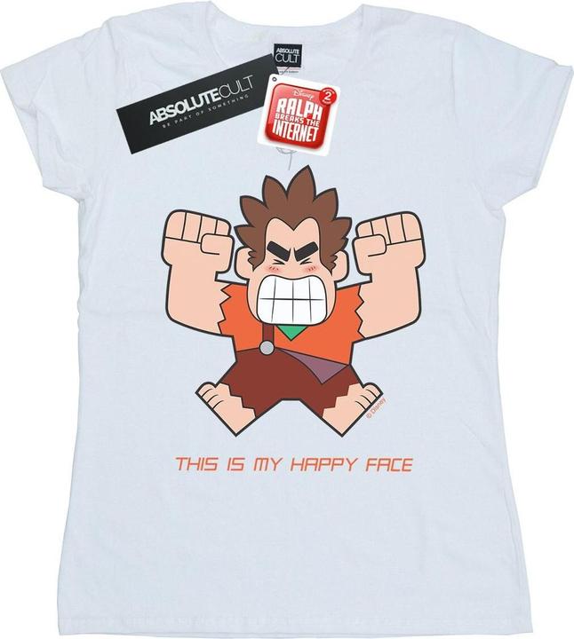 Image du produit Disney - T-shirt WRECK IT RALPH HAPPY FACE - Femme (XXL)