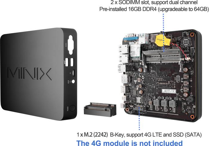 Produktbild Minix NGC-5 Pro (Intel Core i5-10210U, 8 GB, 256 GB, UHD Graphics 620)
