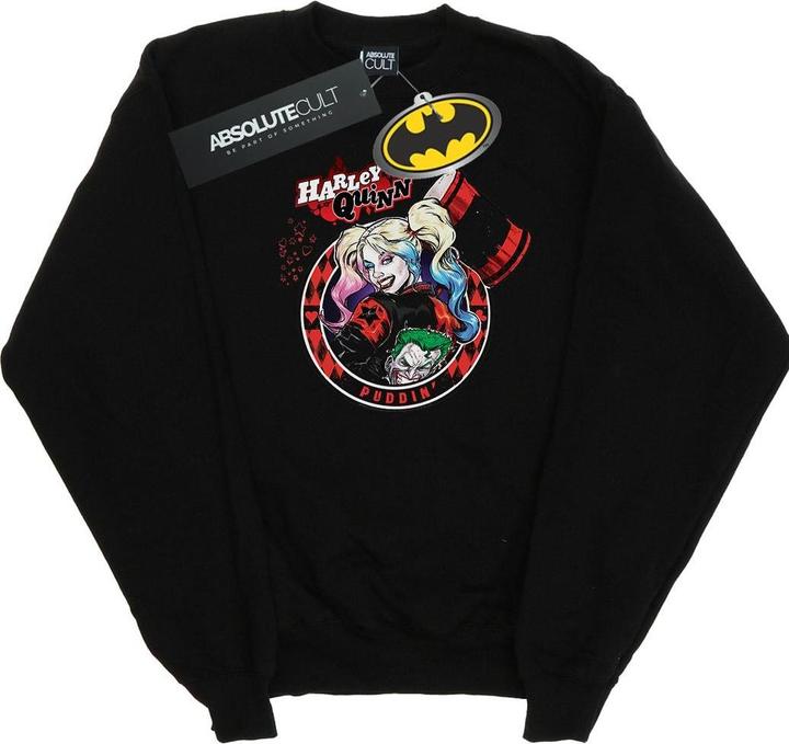 Immagine prodotto Harley Quinn Joker Patch Felpa Ragazzi (140, 146)