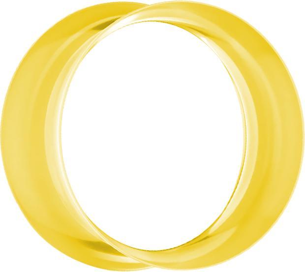 Produktbild Star Piercing Flared Tunnel gelb (ohne Messing, Silikon)