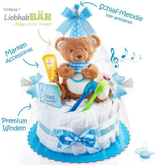 Image du produit Timfanie Gâteau de couches avec boîte à musique