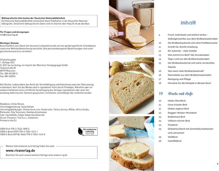 Produktbild Brotbackautomat – Das Rezeptbuch (Deutsch, Veronika Pichl, 2021)