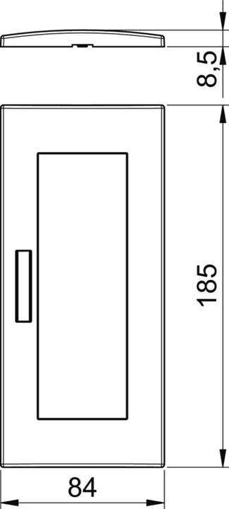 Image du produit OBO Bettermann AR45-BF3 RW Cadre de finition module 45 ** triple 84x185mm PC rws RAL9010 611938
