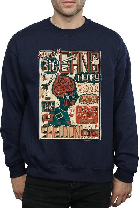 Produktbild Big Bang Theory Infografik Poster Baumwoll Sweatshirt (L)