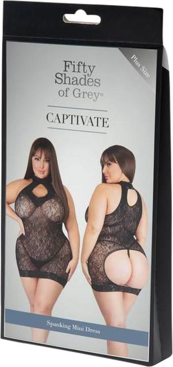 Produktbild Fifty Shades of Grey Captivate Plus Size Mini Dress One Size Curve - Black (3XL)