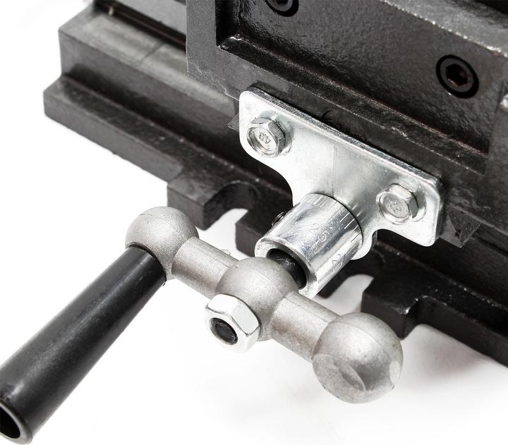 Produktbild Wiltec Maschinenschraubstock 2 Achsen 150mm Schraubstock Kreuztisch Frästisch Werkbank (150 mm)