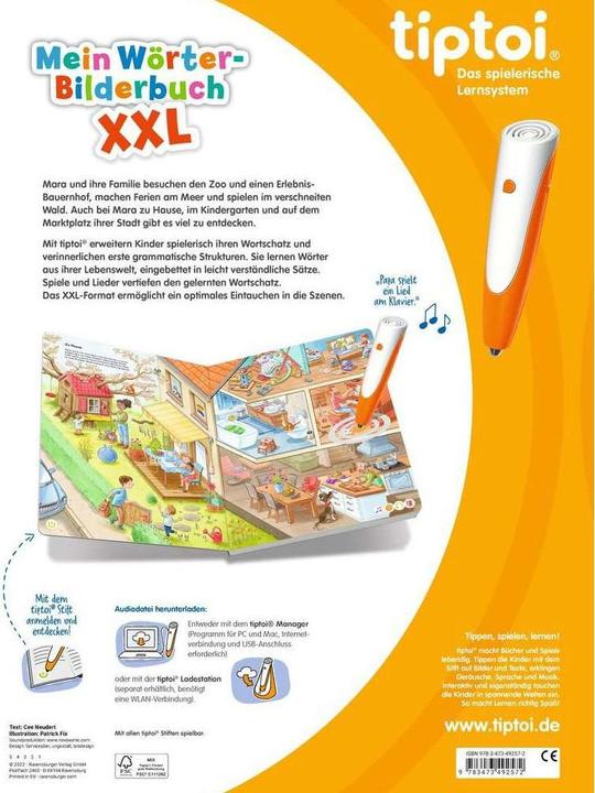 Actual product image tiptoi M. Wörter-Bilderbuch XXL - H22 (German, Cee Neudert, 2022)