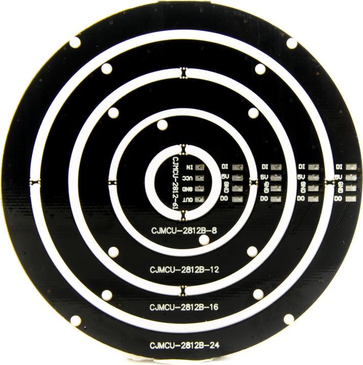 Produktbild Purecrea Neopixel Ring Set mit 8/12/16/24 Ringen WS2812 RGB LED