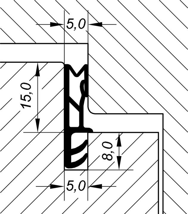 Produktbild Primo EV 5250 Flügelfalzdichtung Falzdichtung Spule á 15 m Kunststoff beige