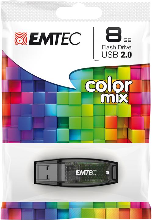 Actual product image Emtec C410 Color Mix (8 GB, USB-A, USB 2.0)