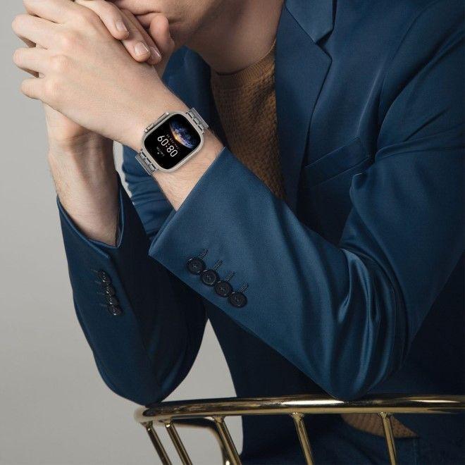 Produktbild MU Classic Stainless Steel Series Edelstahl Armband (24 mm, 42 mm, 44 mm, 45 mm, Edelstahl, Apple Watch Series 8, Apple Watch Series 3, Apple Watch Series 9, Apple Watch Series 1, Apple Watch Series 2, Apple Watch Series 7, Apple Watch Series 4, Apple Watch SE, Apple Watch Series 6, Apple Watch Series 5)
