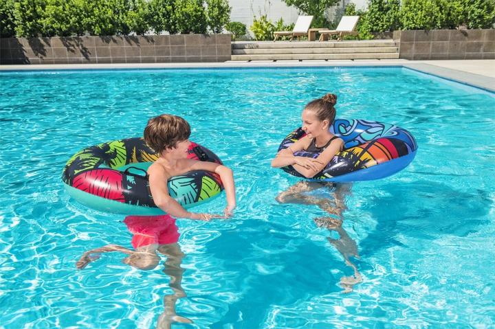 Actual product image Bestway 36350 / 23 Inflatable Toy for Pool & Beach Multicoloured Pattern Floating Tube
